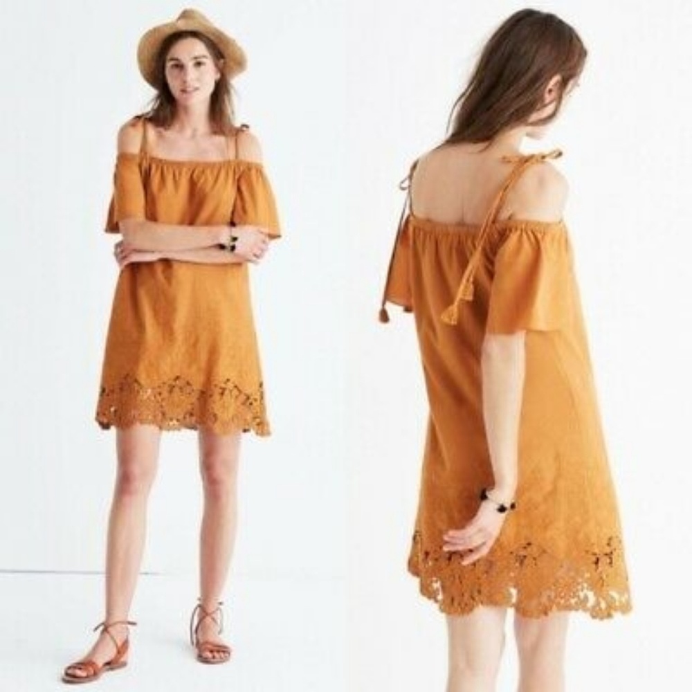 Madewell Eyelet Shoulder Dress